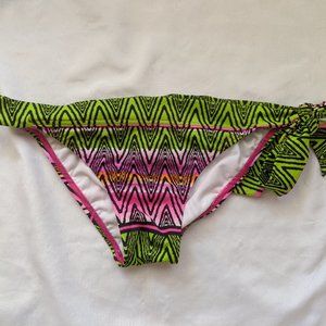 NWOT Billabong Pink/Green Bikini Bottom - Medium